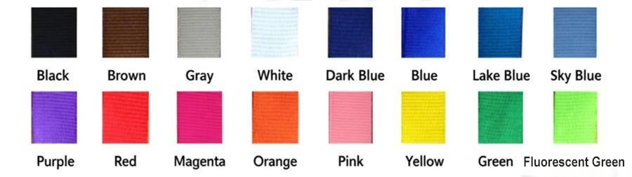 Available color options